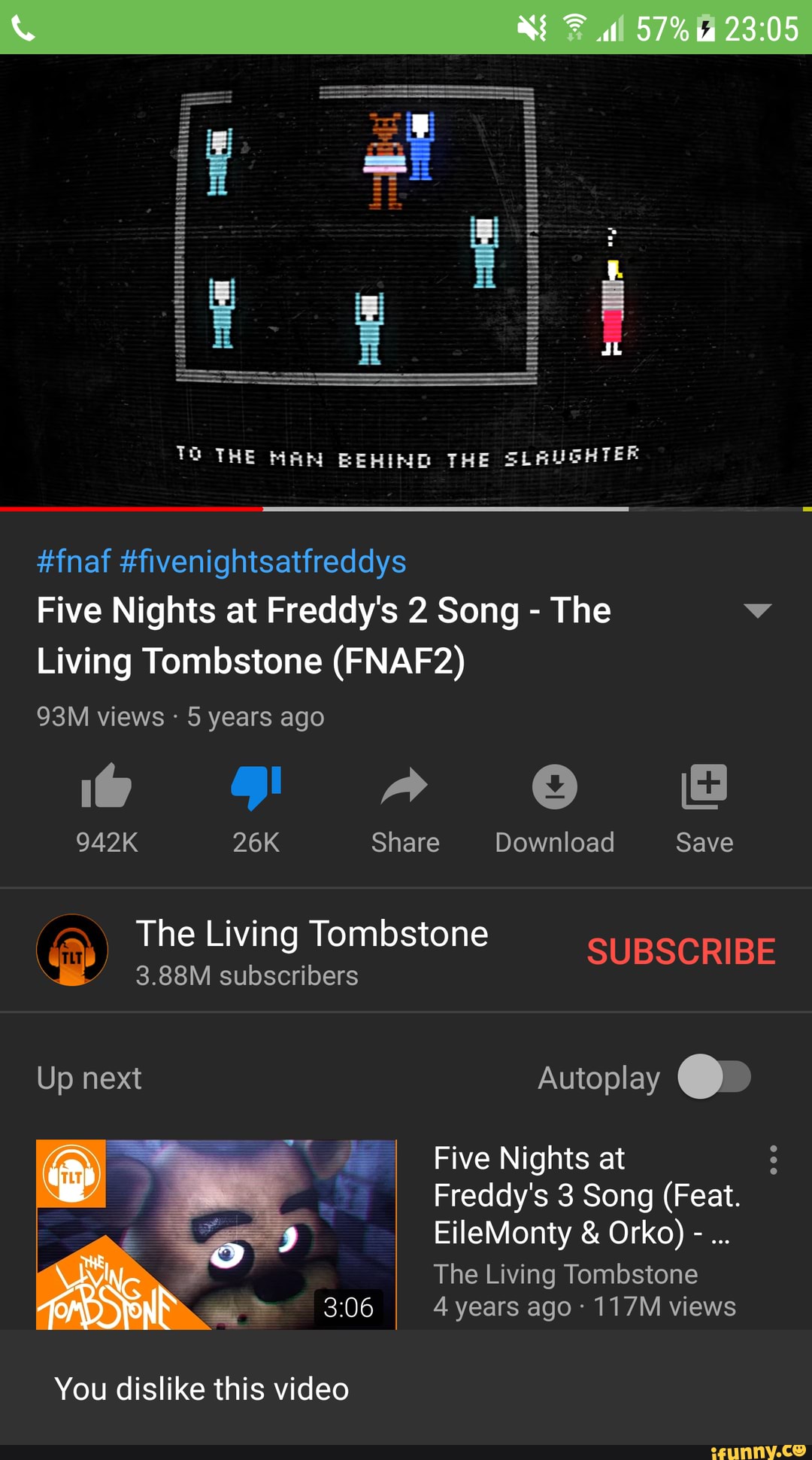 fnaf song living tombstone