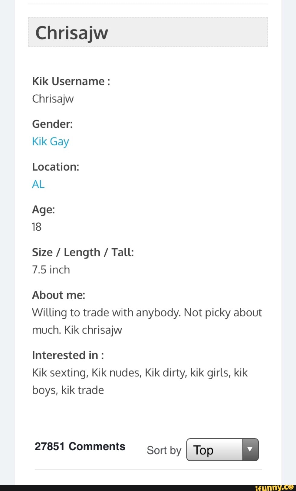Gay kik username
