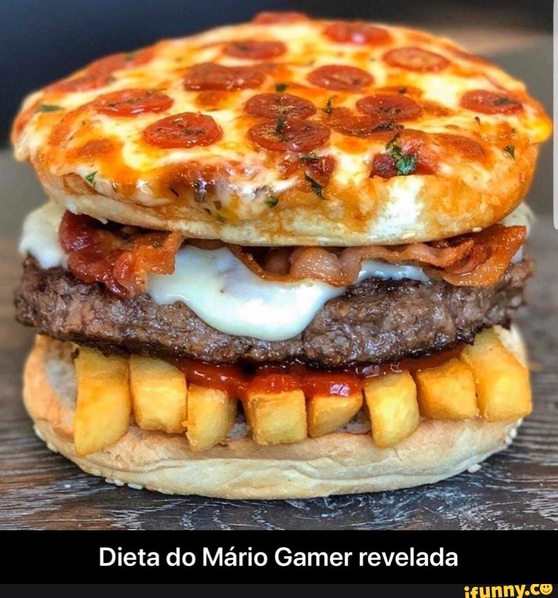 Dieta do Mário Gamer revelada - Dieta do Mário Gamer revelada