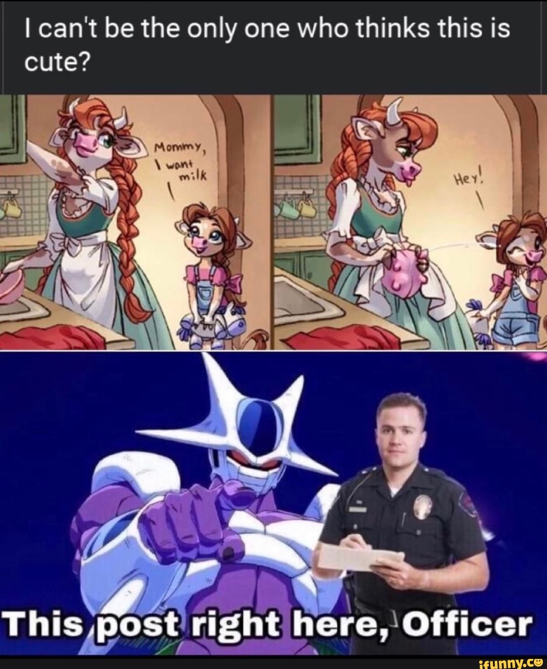 I can't be the only one who thinks this is
cute?
This post
right here, Officer