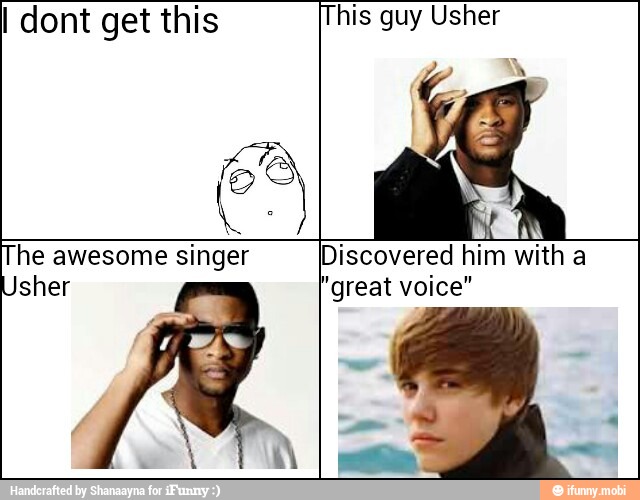 I dont get this This guy Usher
ARENAS ES Too ca Discovered him with a
Usher "great voice"