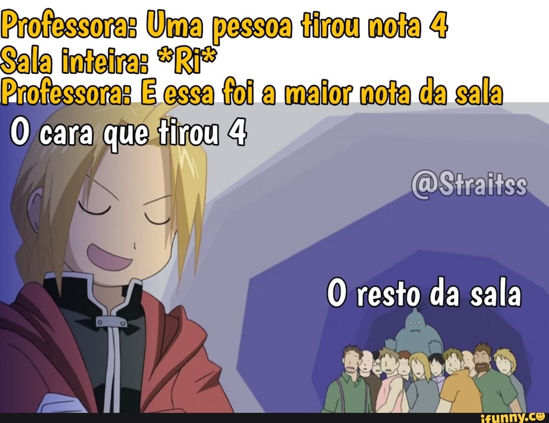 Proltessoras Uma pessoa tirou moia 4
Sala fimieiiras *RI? sa a malor moia da sala
cara que tirou
(DStraitss
resto da sala