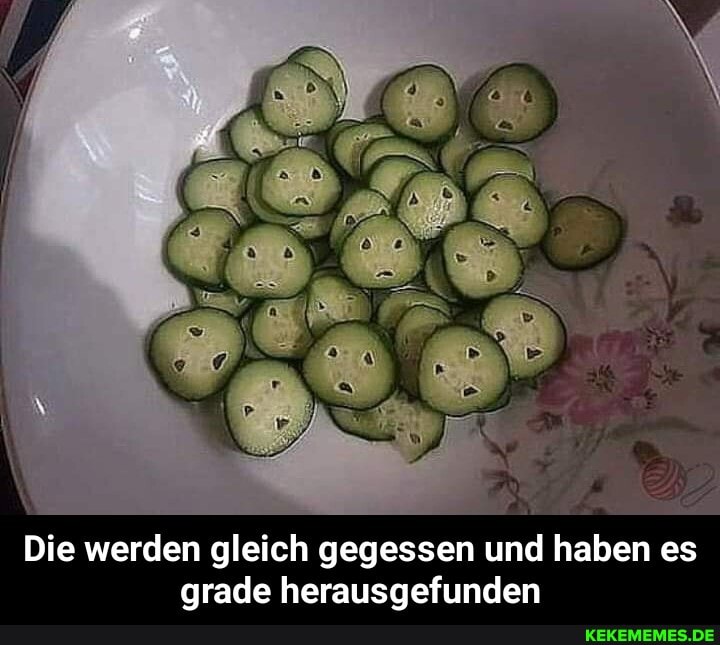 Die werden gleich gegessen und haben es
grade herausgefunden - Die werden gleich gegessen und haben es grade herausgefunden