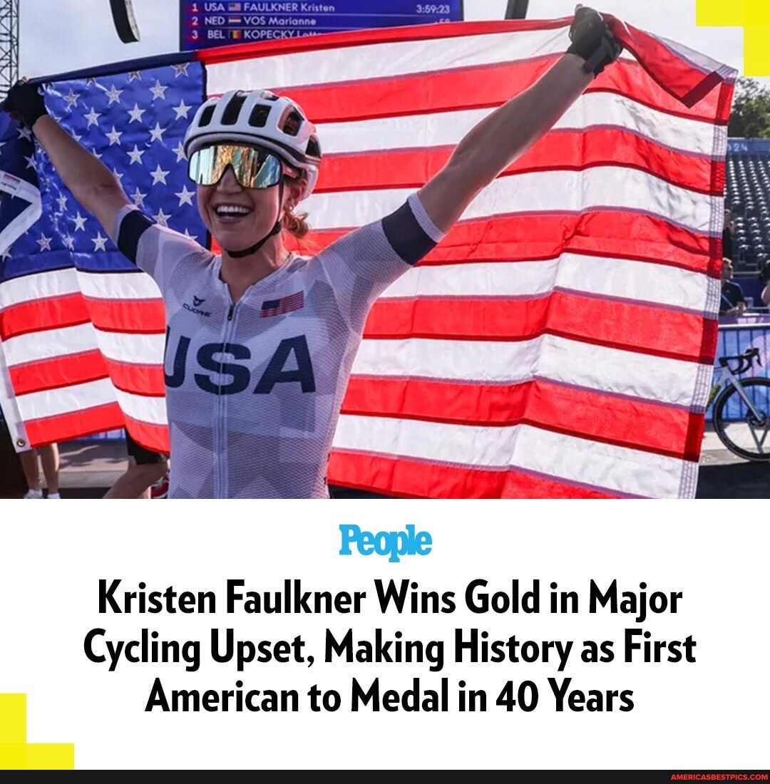 Kristen Faulkner has made history after winning gold at the 2024(01)