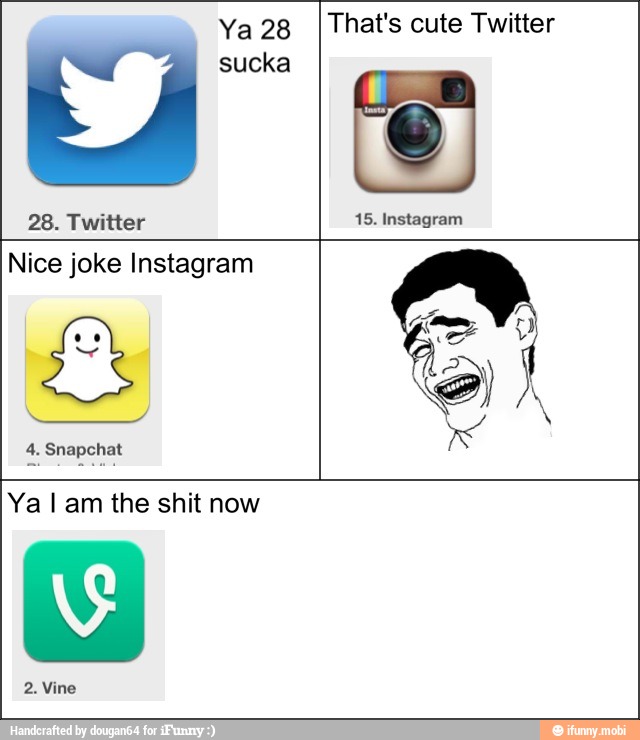28. Twitter
Nice joke Instagram