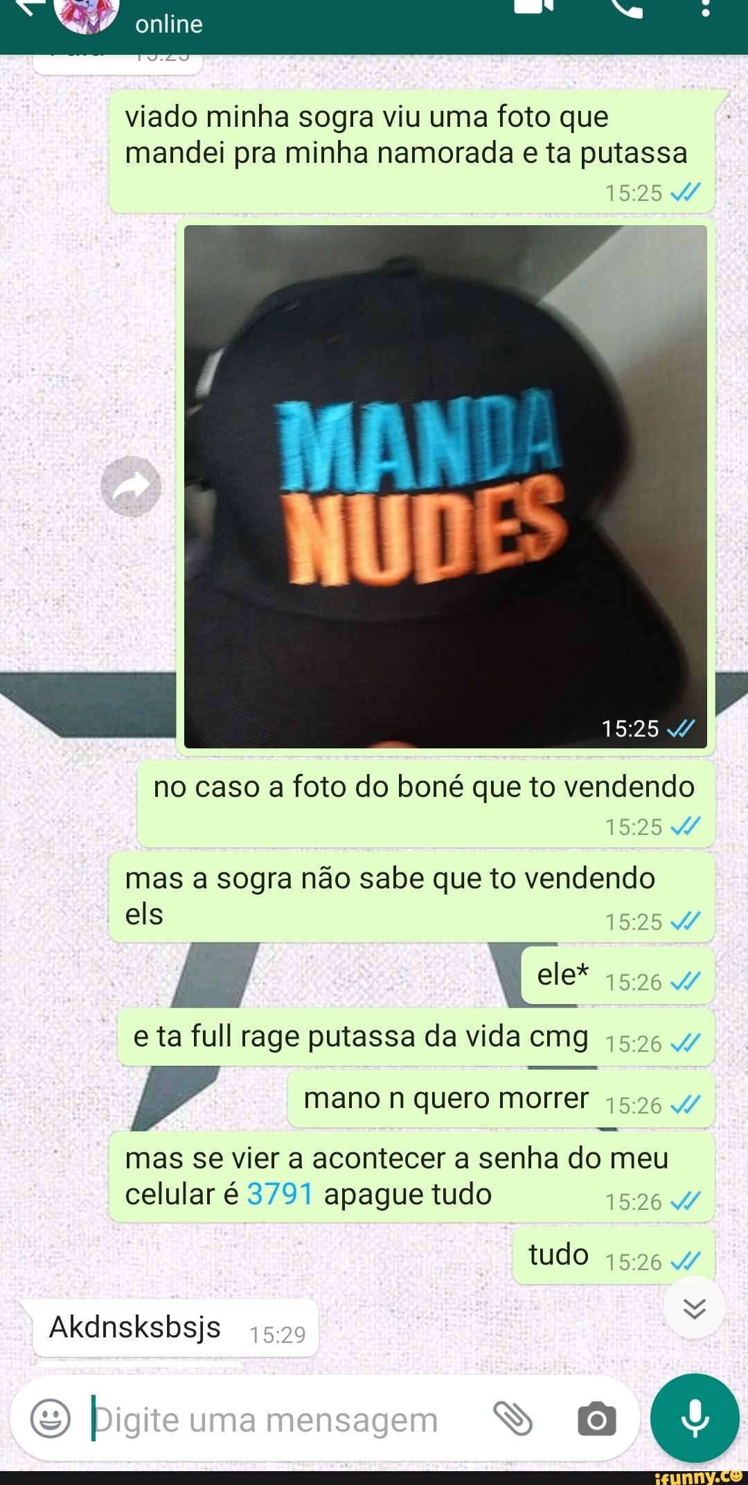 Viado minha sogra viu uma foto que mandei pra minha namorada e ta putassa  EVA NUDES