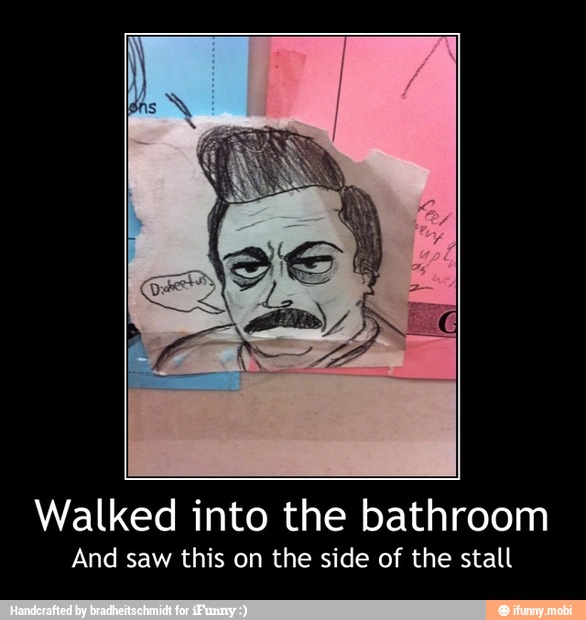 Walked into the bathroom
And saw this on the side of the stall - Walked into the bathroom
And saw this on the side of the stall