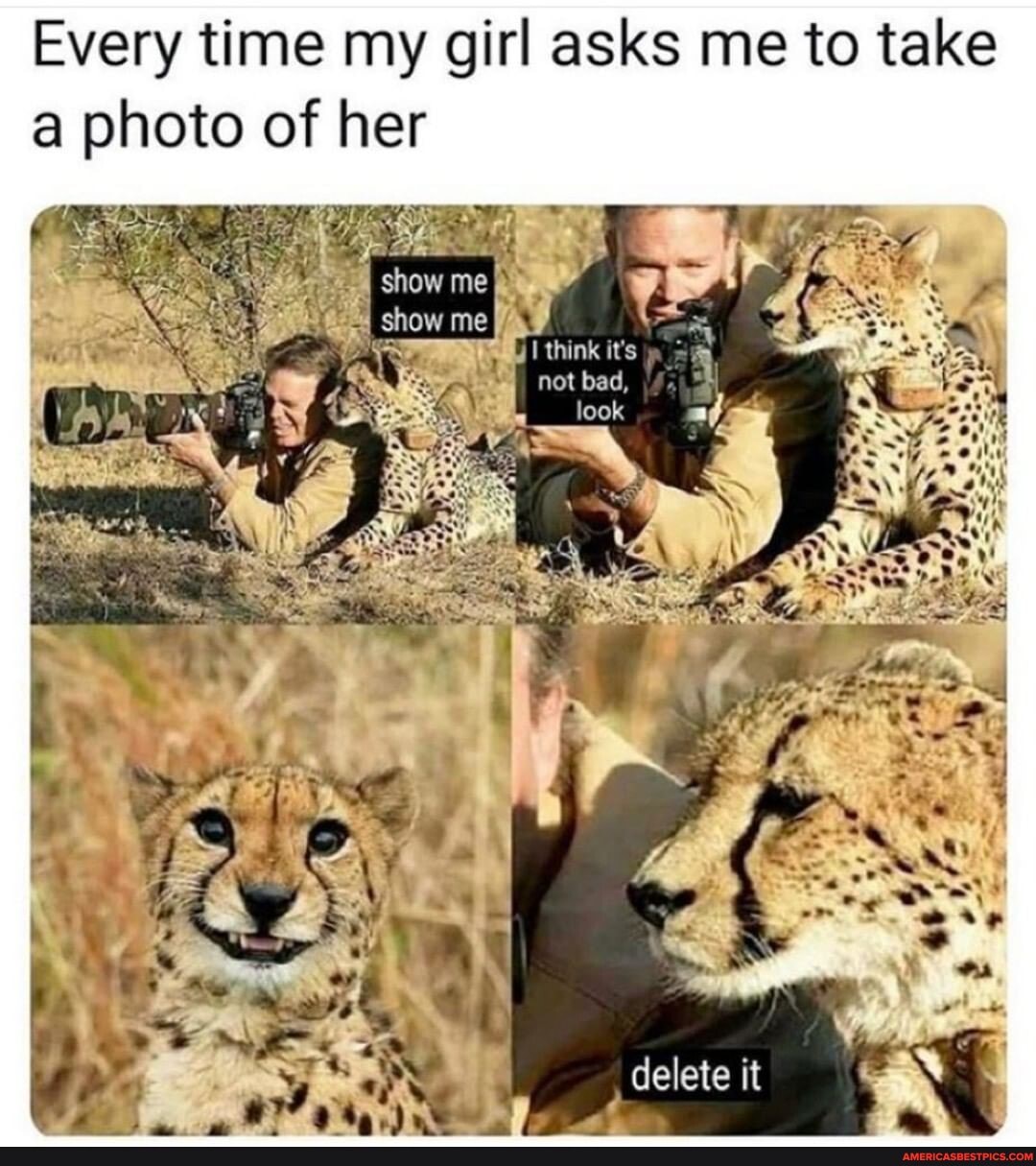 Every time my girl asks me to take photo of her
me sh
I think it's
not bad,
delete it