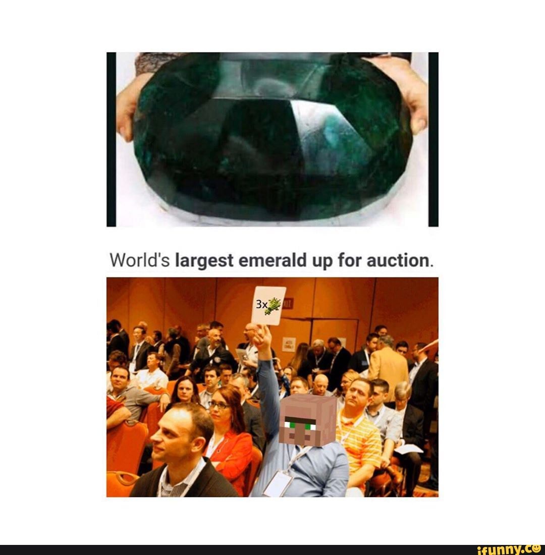 World's largest emerald up for auction.