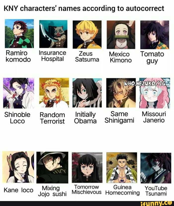 Ranking demon slayer characters based on the number of 'i's in their full  name : r/KimetsuNoYaiba