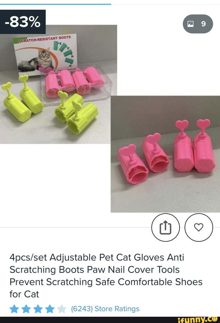 AS Adjustable Pet Cat Gloves Anti Scratching Boots Paw Nail Cover Tools