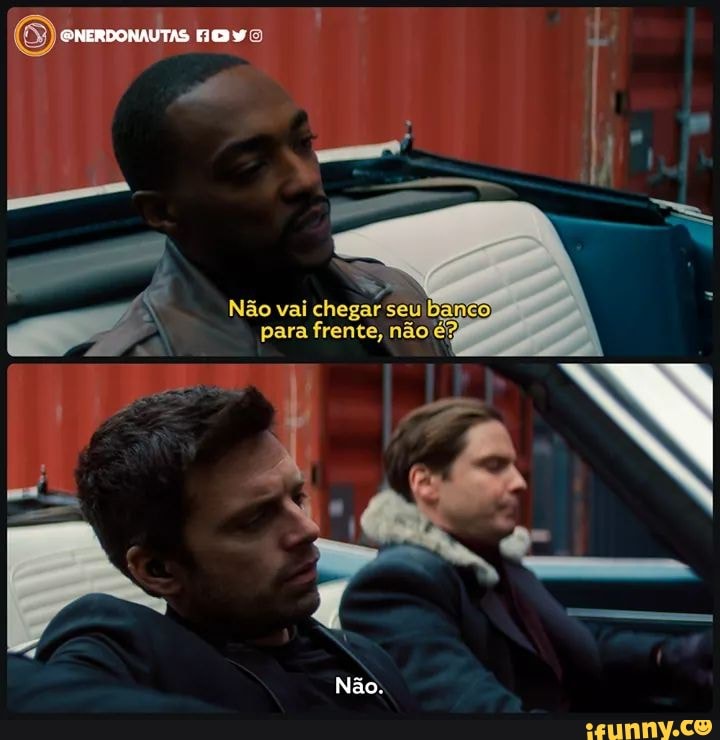 Não vai chegar seu banco) para frente, não é%
Não