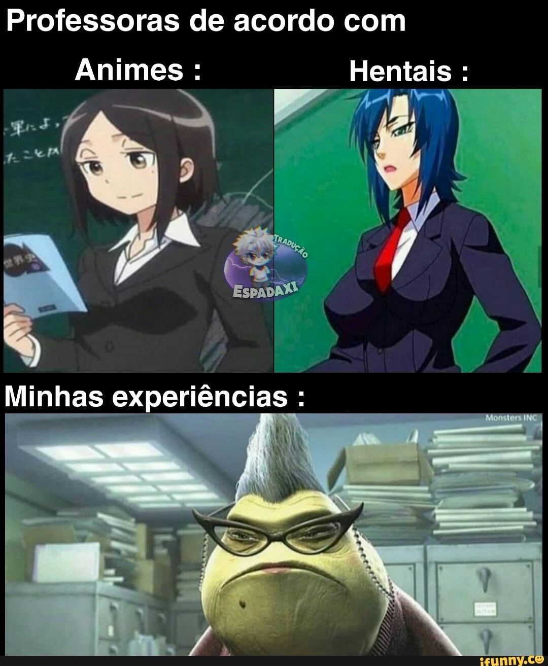 Professoras de acordo com