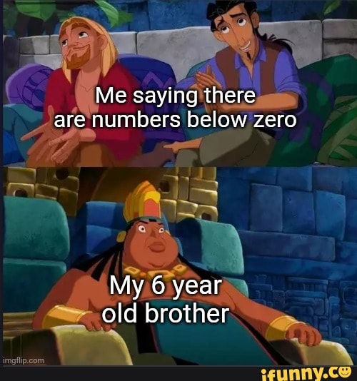 numbers below. zero
old