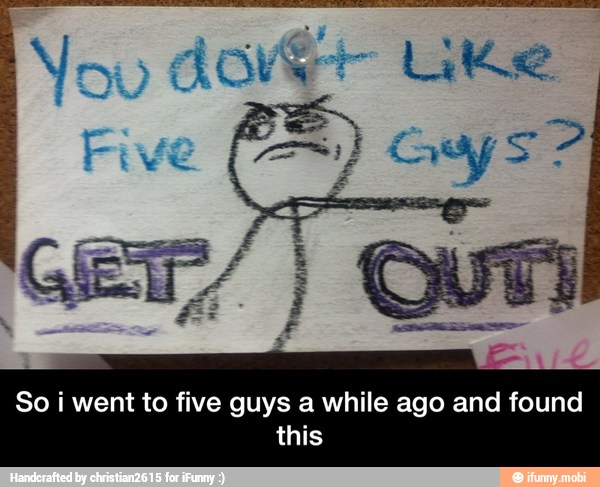 So i went to five guys a while ago and found
this - So i went to five guys a while ago and found this
