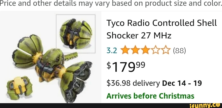 Tyco Radio Controlled Shell Shocker 27 MHz