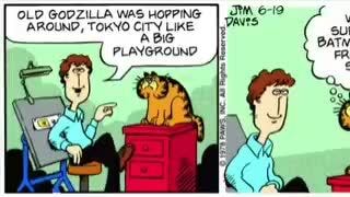 Old Godzilla Was Hopping Around Tokyo City Like A Big Planground