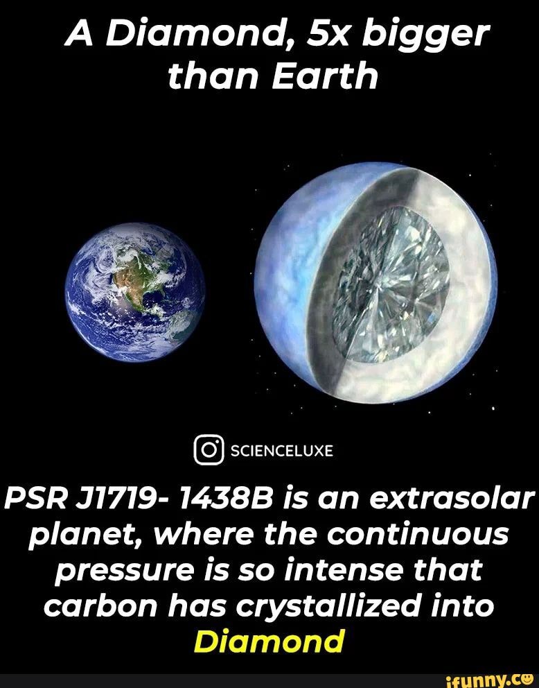 A Diamond, Bigger Than Earth SCIENCELUXE PSR J1719- 1438B Is An ...