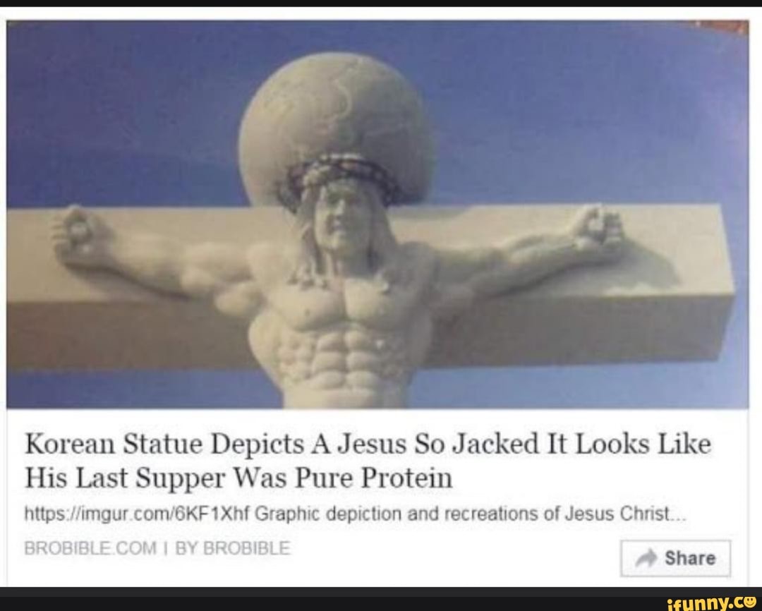 Korean Statue Depicts A Jesus So Jacked It Looks Like His Last Supper