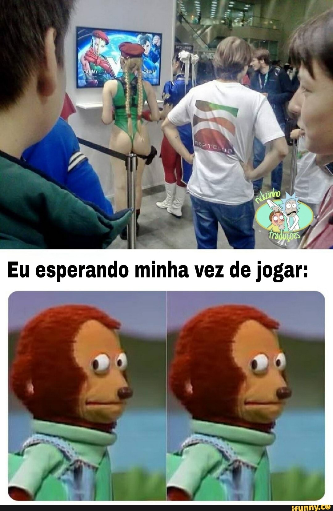 Eu esperando minha vez de jogar: