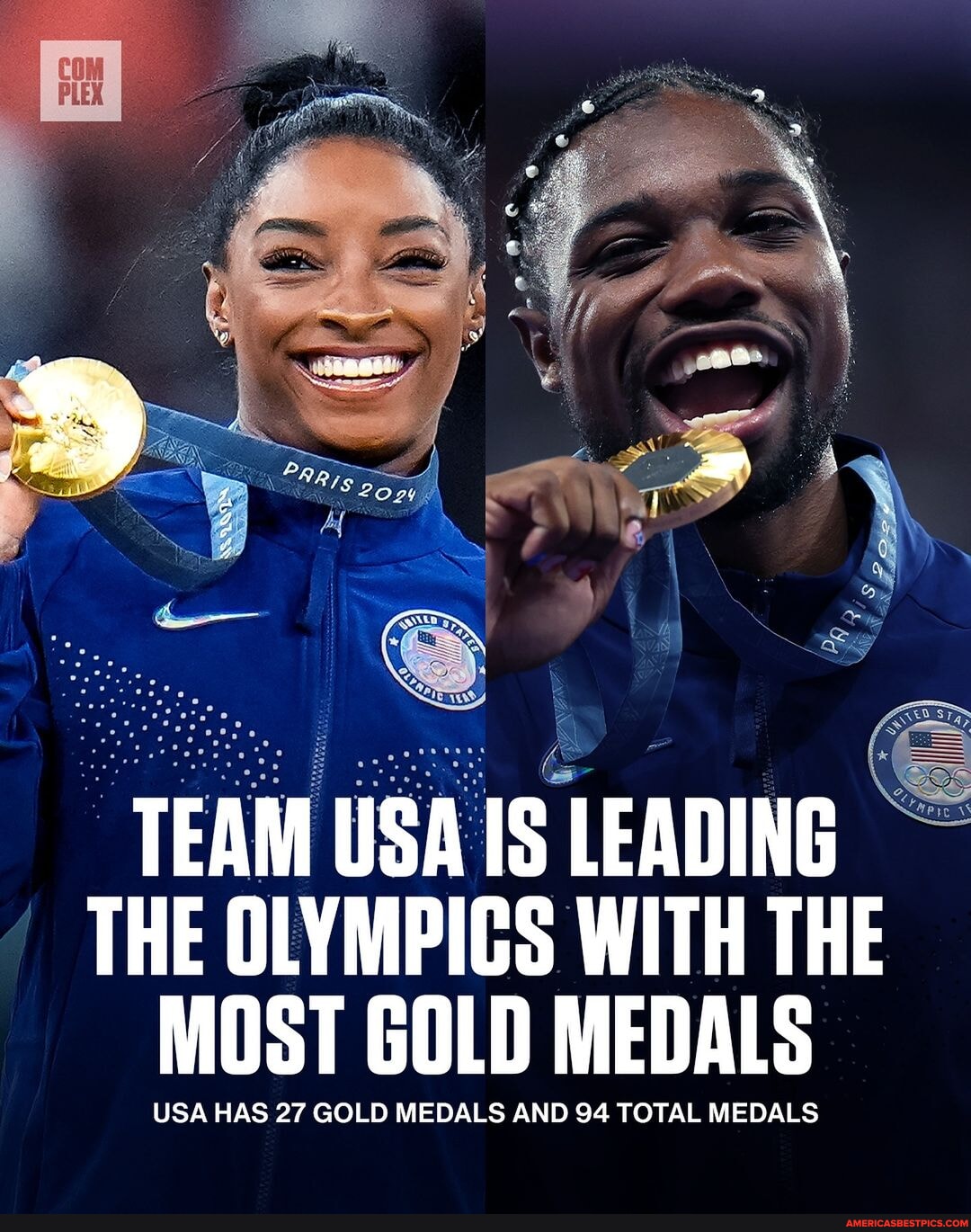 After day 12 of the 2024 Paris Olympics Team USA leads with a total of ...
