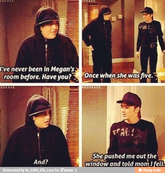 'She pushed me out the 4
I
window and told mom, Ifell!