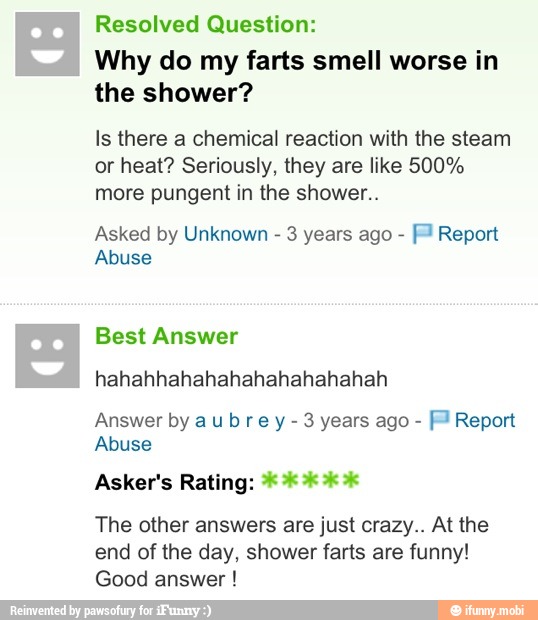 Smell farts why shower do bad in the Why Do