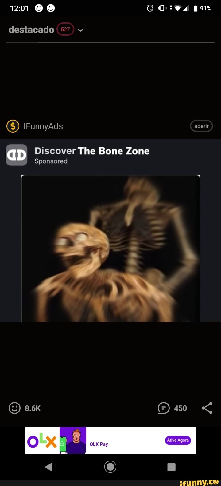 destacado
IFunnyAds
Discover The Bone Zone
aderir
Sponsored
8.6K