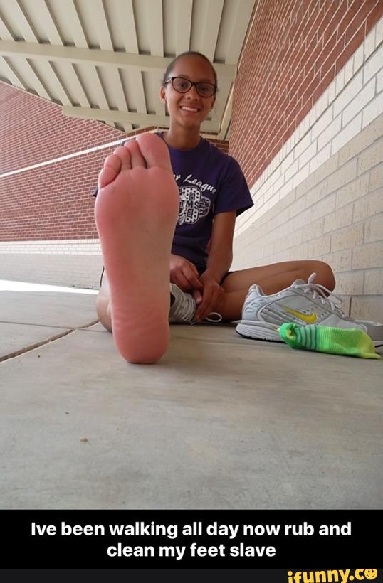 Girl feet slave