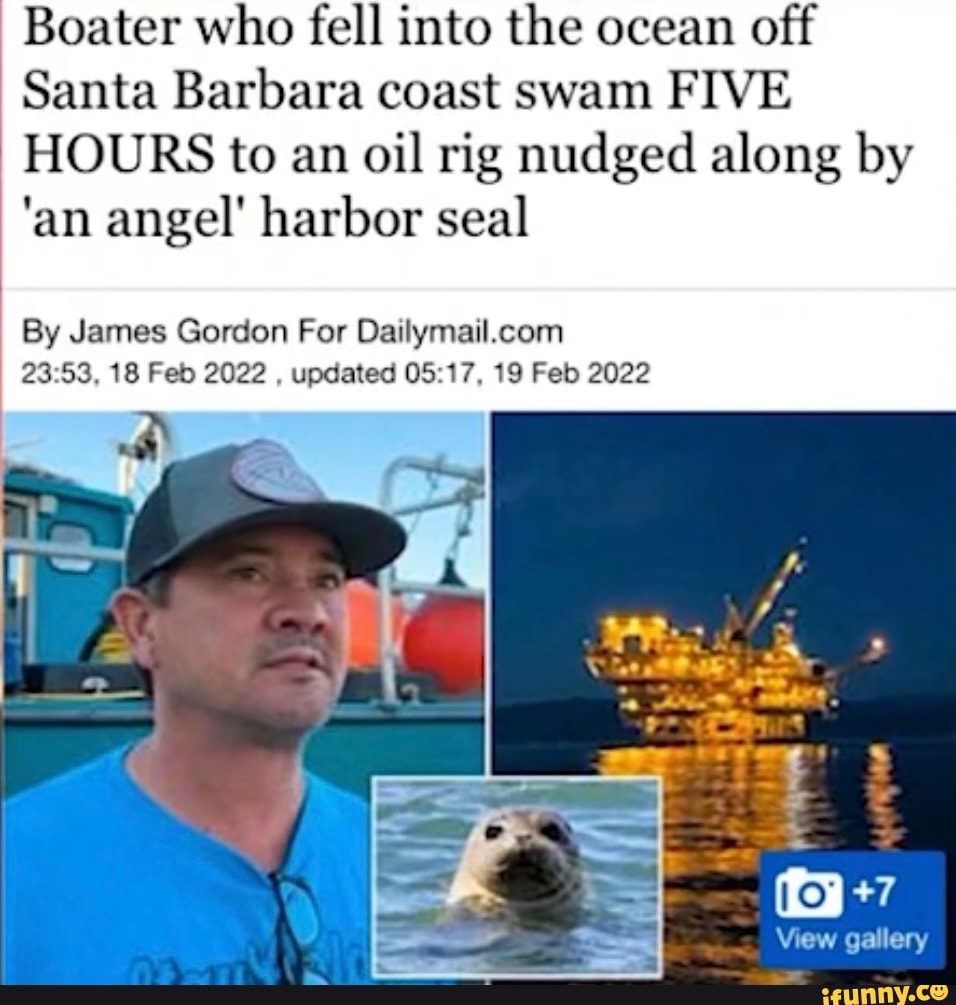 Boater who fell into the ocean off Santa Barbara coast swam FIVE HOURS ...