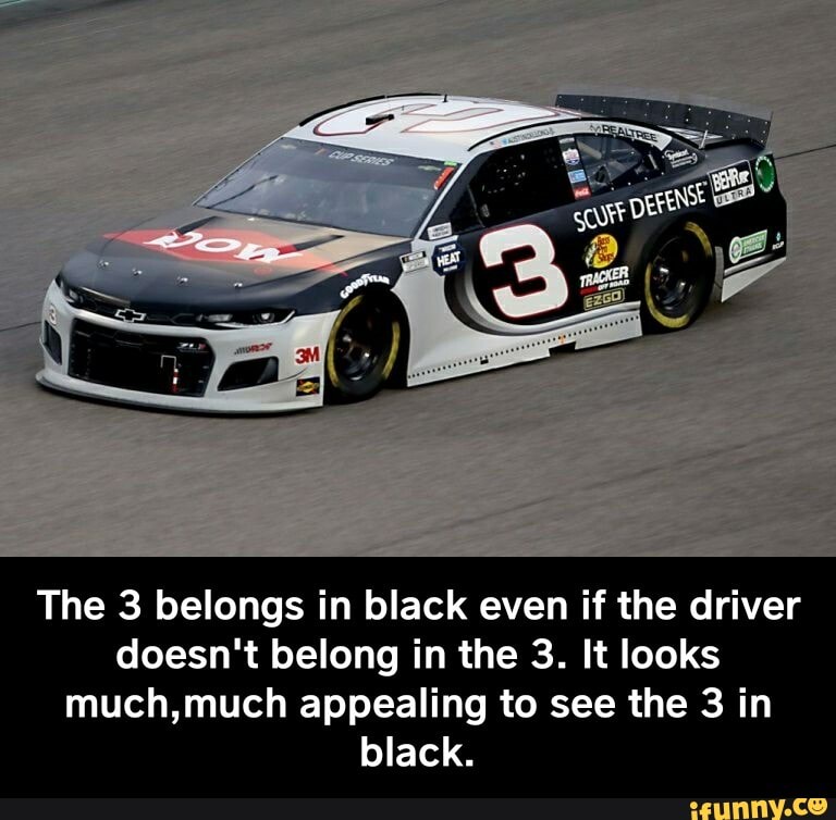 The 3 belongs in black even if the driver
doesn't belong in the 3. It looks
much,much appealing to see the 3 in
black. - The 3 belongs in black even if the driver doesn't belong in the 3. It looks much,much appealing to see the 3 in black.
