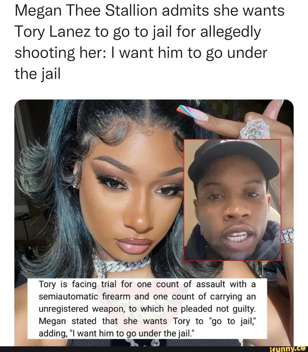 Megan Thee Stallion Admits She Wants Tory Lanez To Go To Jail For ...