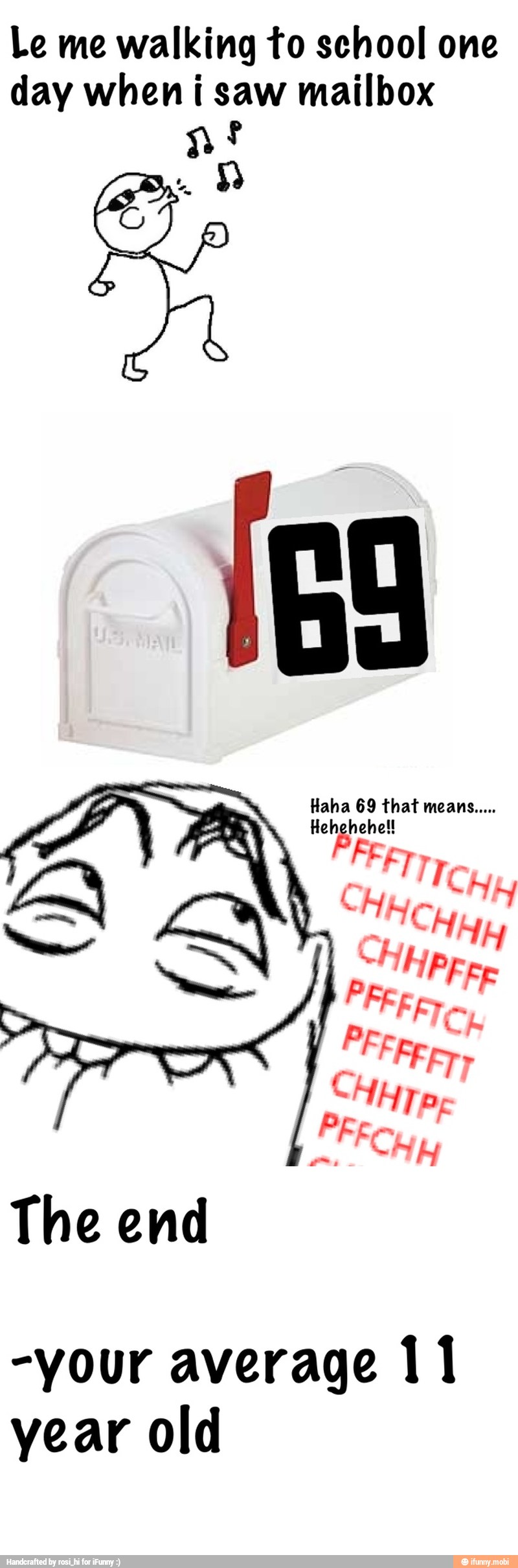 Le me walking to school one
day when i saw mailbox