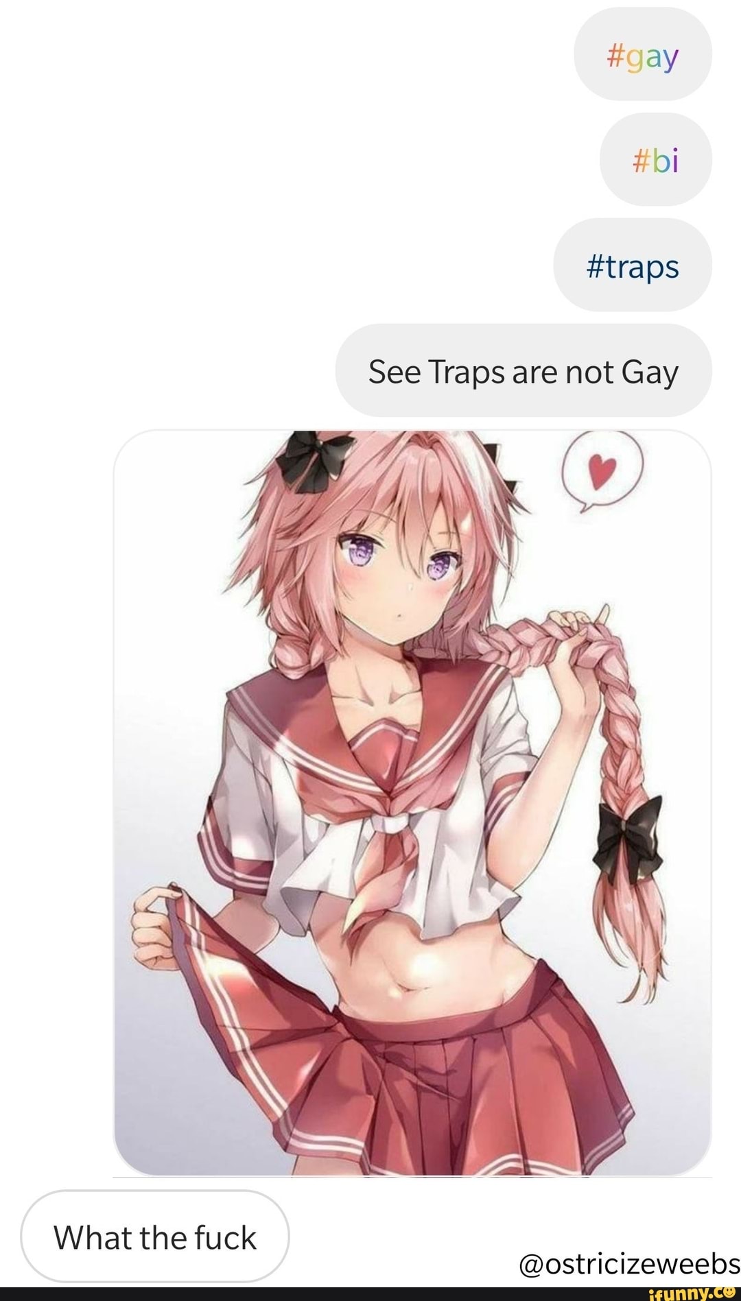 i like traps but im not gay meme