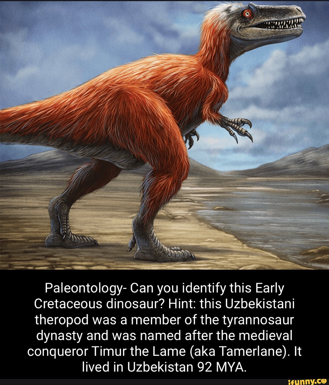 Paleontology- Can you identify this Early Cretaceous dinosaur? Hint ...