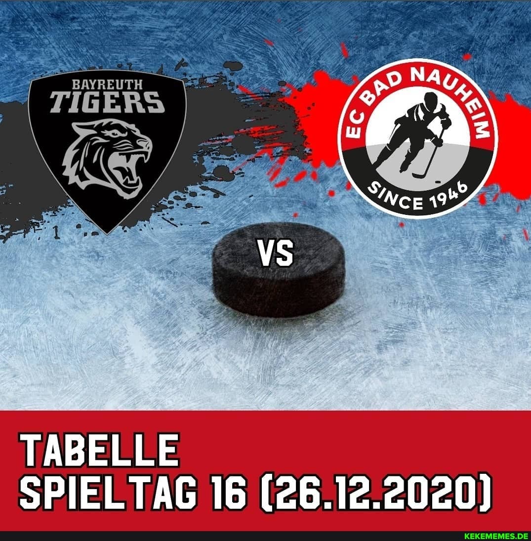 BAYREUTH
TIGERS
TABELLE SPIELTAG 16 (26.12.2020)