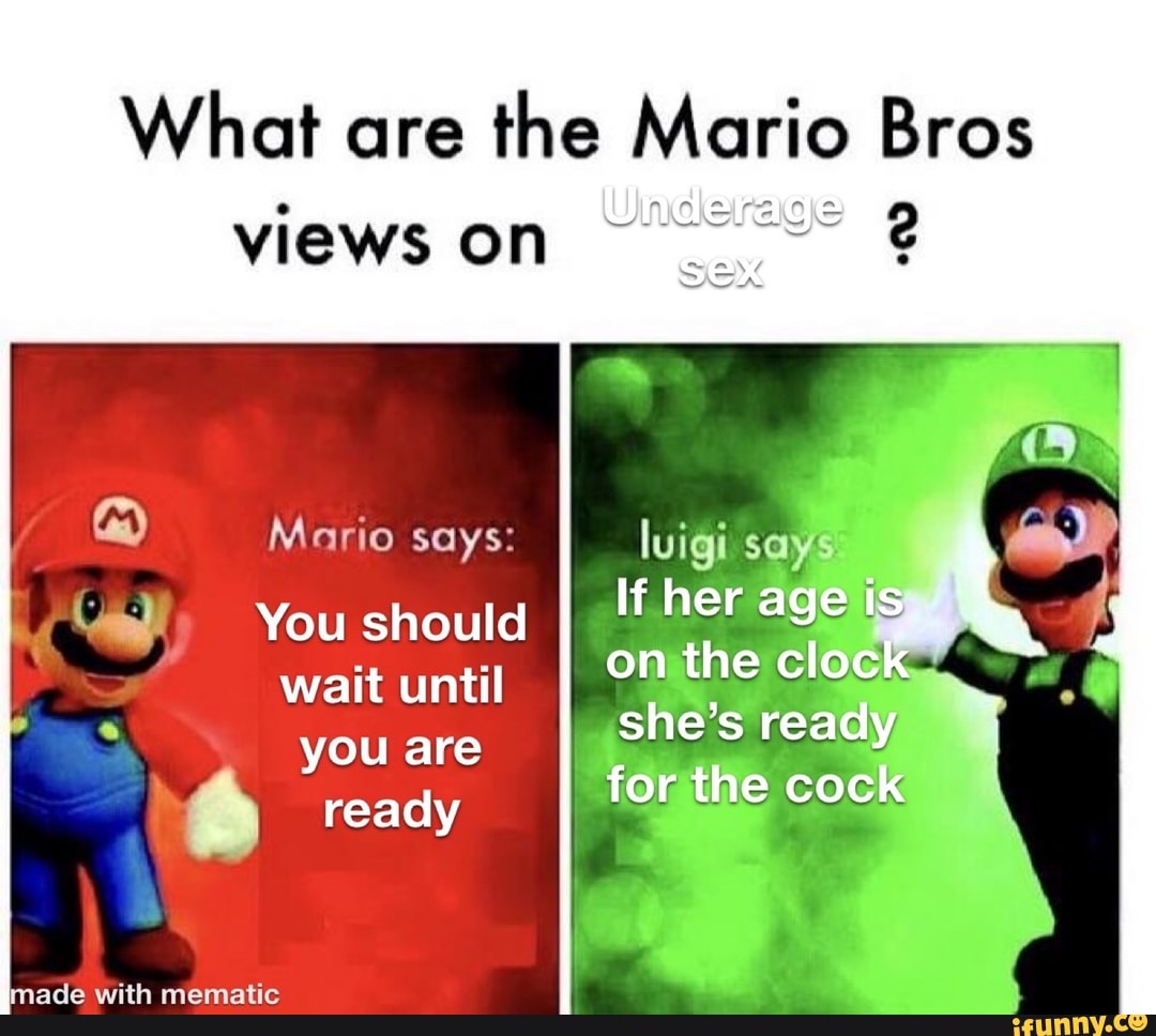 What Are The Mario Bros Views On Sex Mario Says You Should Wait Until Are Ready Imade With 
