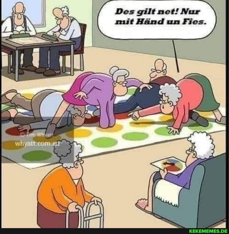Des gilt net! Nur mif Händ un Fies.