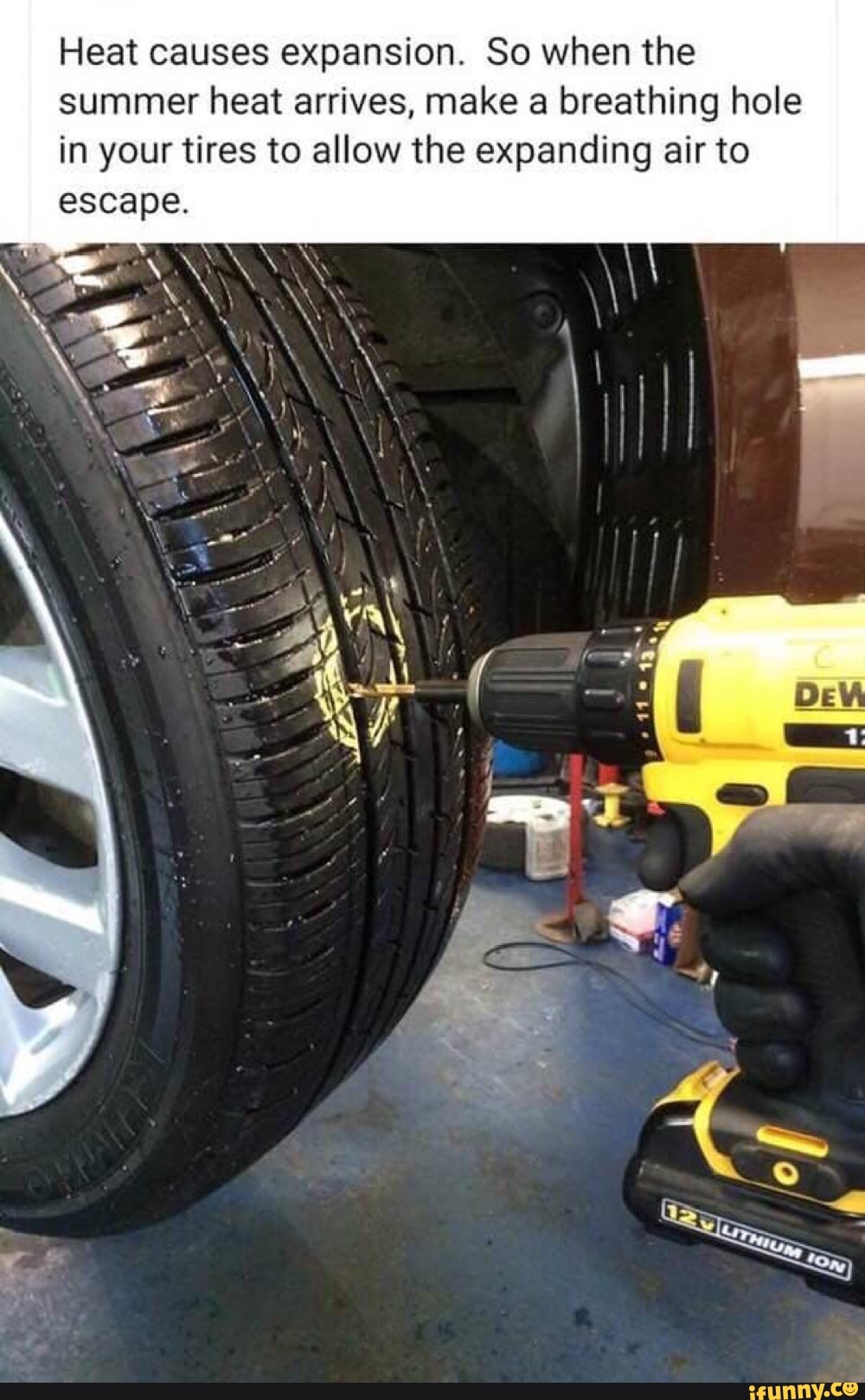 Heat causes expansion. So when the summer heat arrives, make a