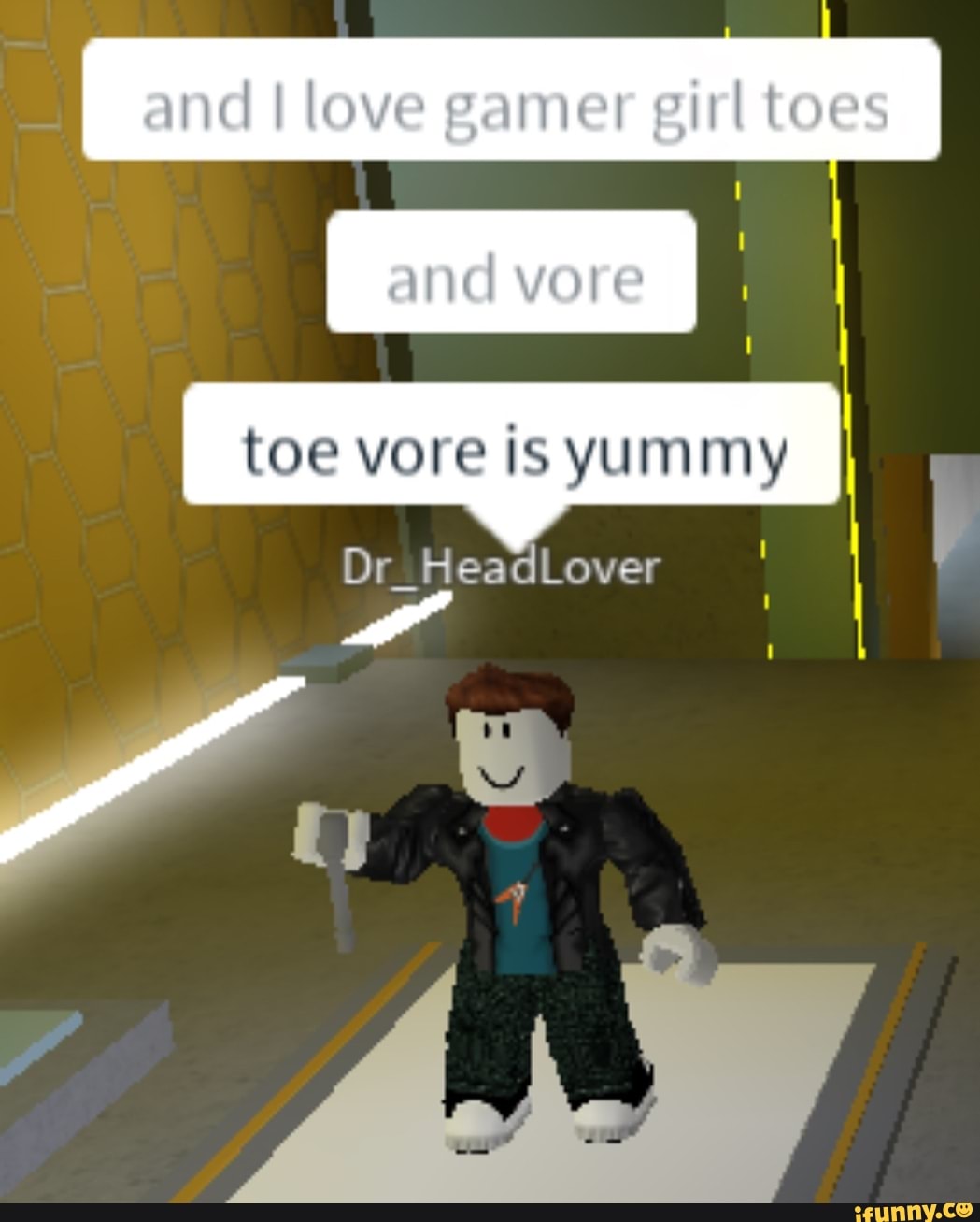 Toe Vore Is Yummy L Dr Headlover Ifunny - roblox girl vore