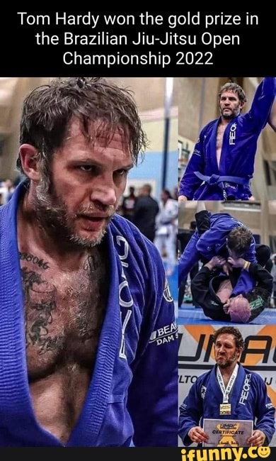 Tom Hardy wins first prize in 2022 Brazilian Jiu-Jitsu Open Championship in  UK