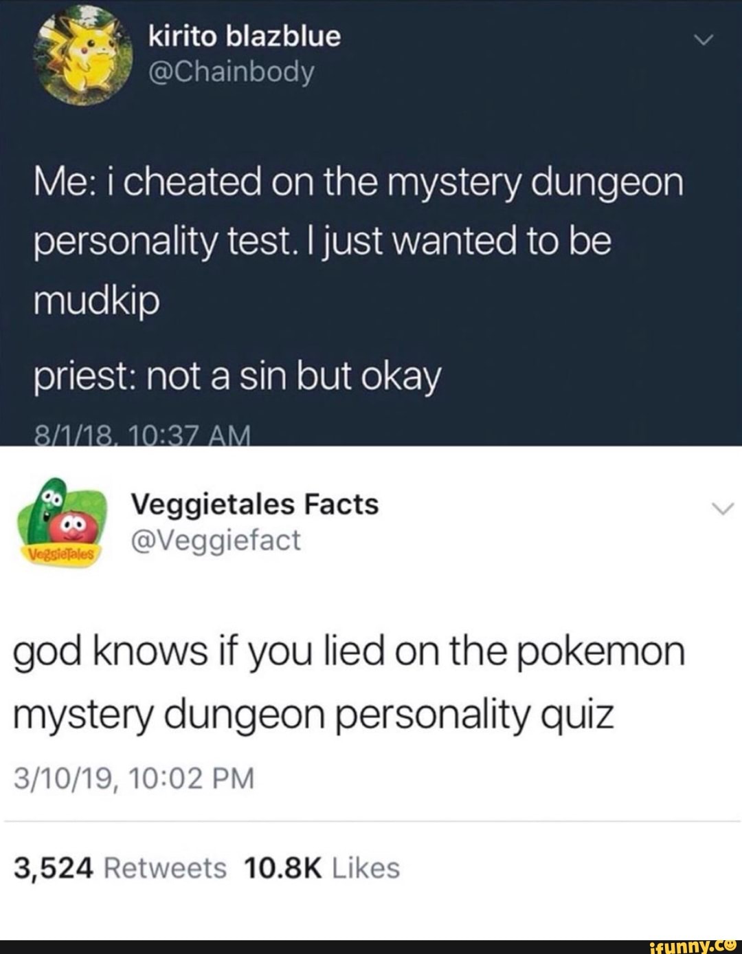 Me I Cheated On The Mystery Dungeon Personality Test I Just Wanted To Be Mudkip Priest Not A Sin But Okay God Knows If You Lied On The Pokemon Mystery Dungeon Personality - pokemon mystery dungeon test 2 roblox