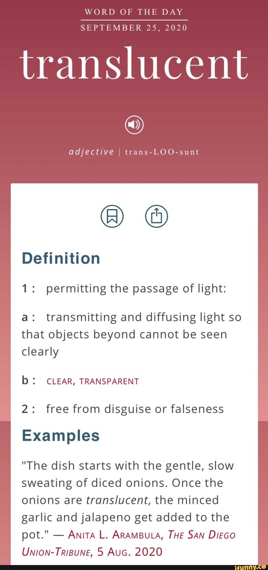 translucent definition s