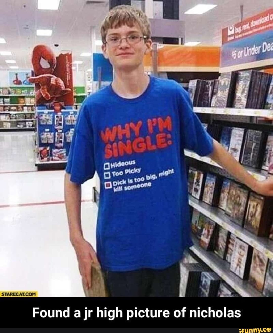 Found a jr high picture of nicholas