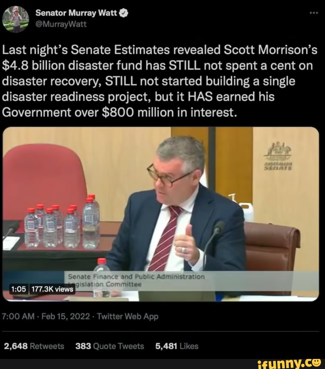 Still We Wait For OUR Flood Relief MONEY. - Senator Murray Watt Last ...