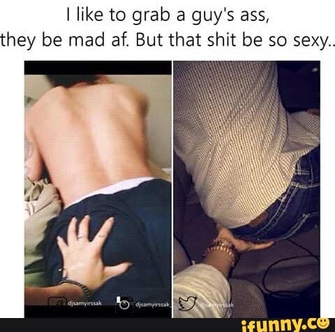 Sexy butt grab