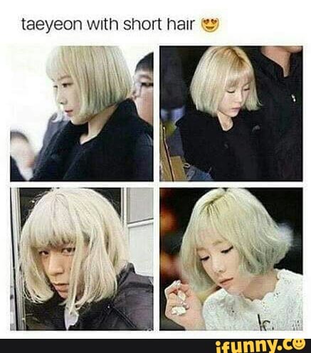 Taeyeon Wlth Short Hair L Ifunny