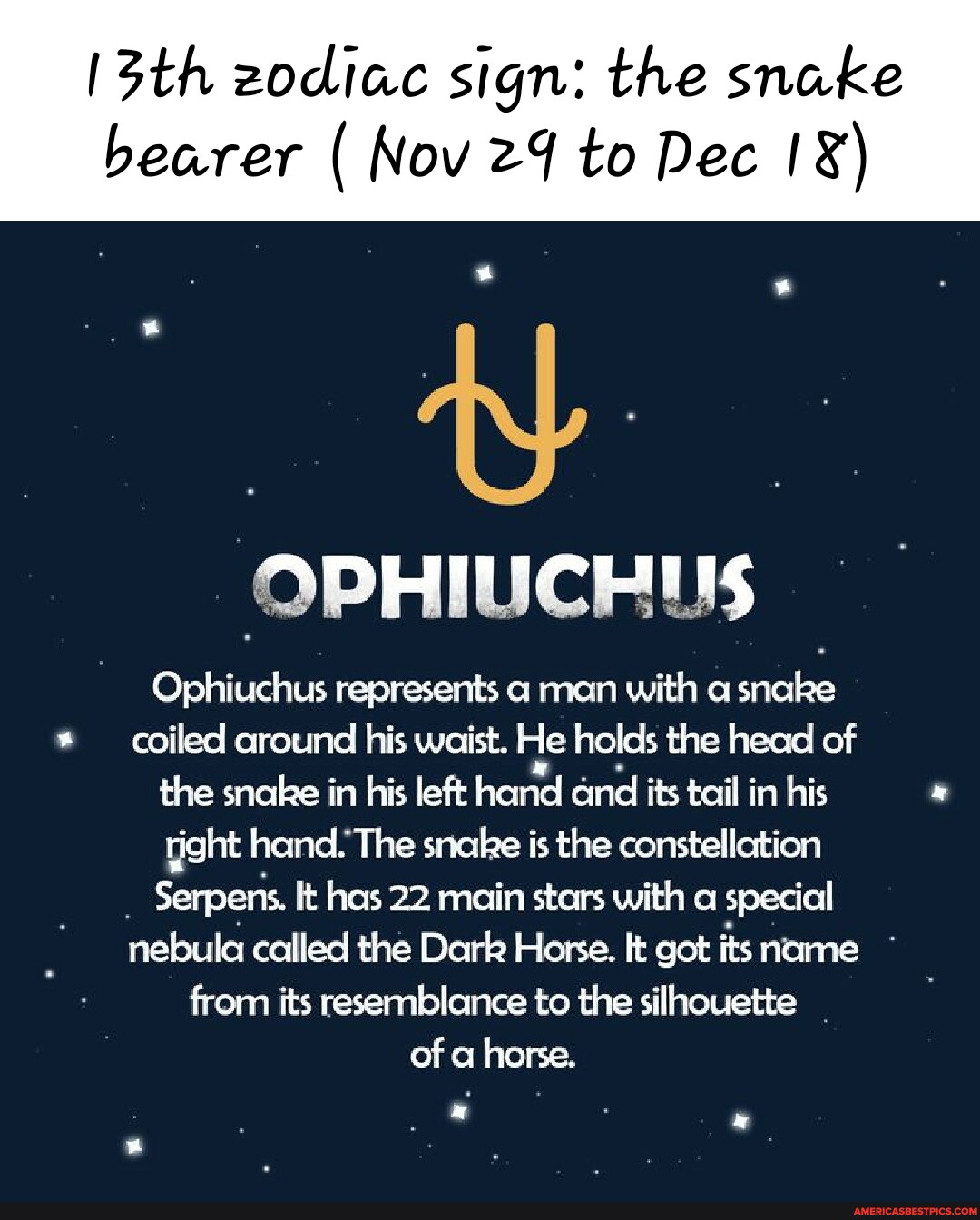Ophiuchus memes. Best Collection of funny Ophiuchus pictures on America's best pics and videos Ophiuchus memes. Best Collection of funny Ophiuchus pictures on America's best pics and videos