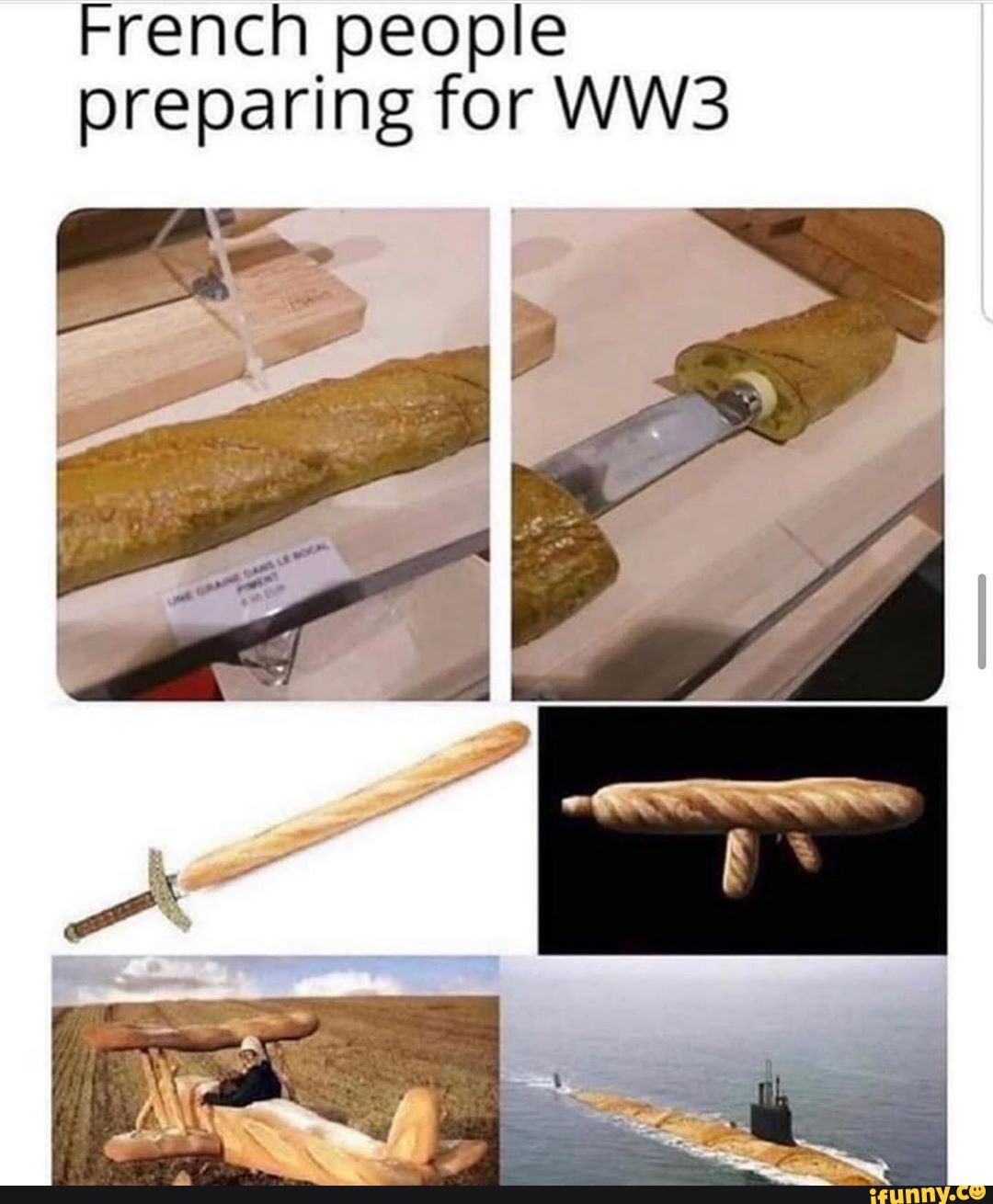 French people preparing for