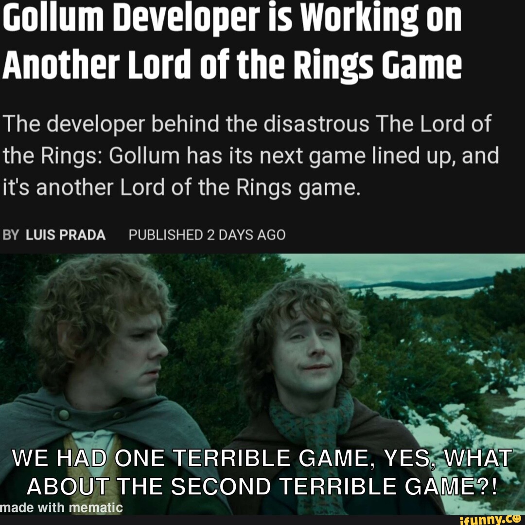 Gollum Developer Is Working On Another Lord Of The Rings Game The ...